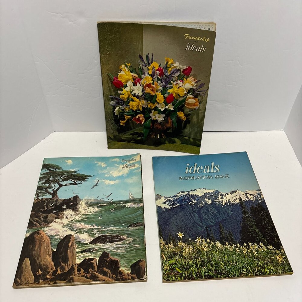Ideals Magazine Lot Vacation Inspiration Friendship 3 Piece Bundle 1967 Book USA